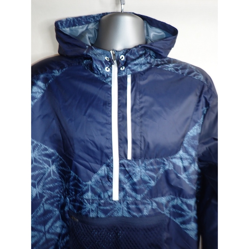 New Balance x J Crew Men's Q Speed Run Anorak Pullover Jacket Navy Blue Size M - Picture 2 of 5